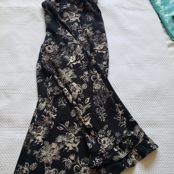 RW & Co Floral Printed Long Sleeve Midi Dress Sz 4 NWT - Picture 12 of 12